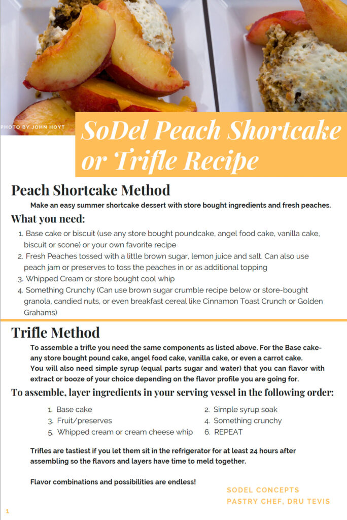 SoDel Peach Shortcake Recipe