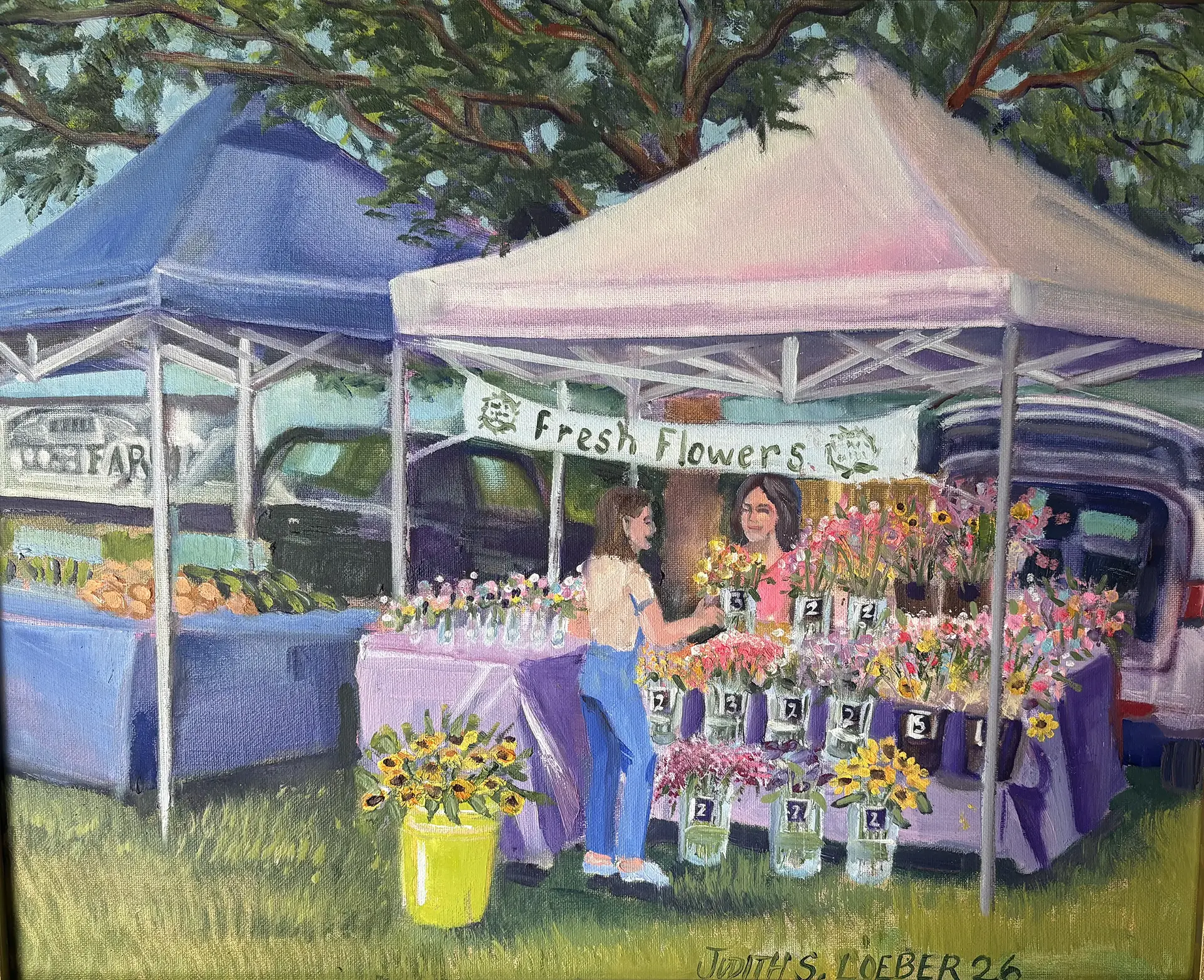 Plein Air HLFM market painting