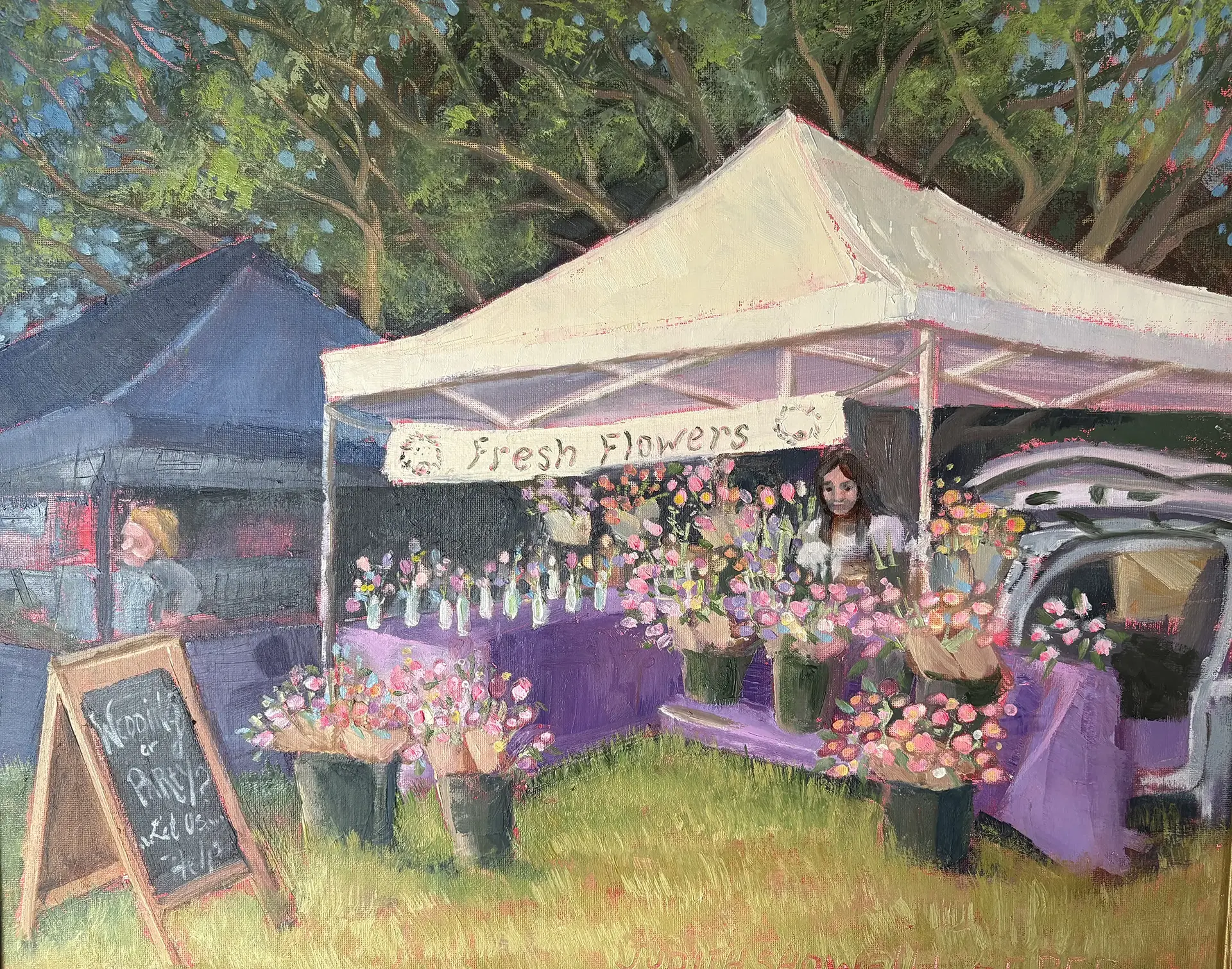 Plein Air HLFM market painting