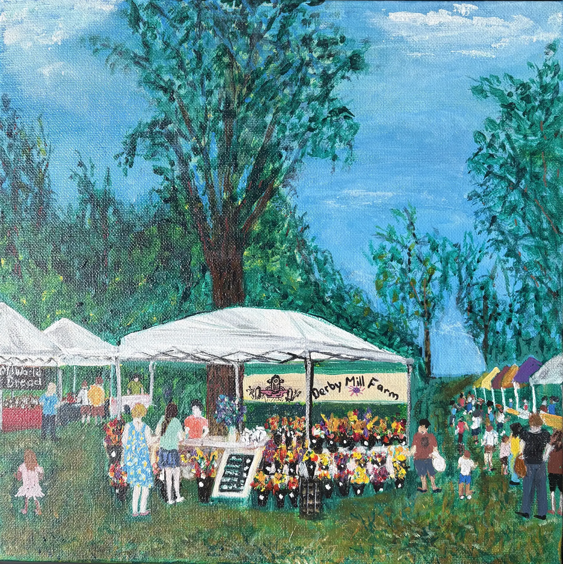 Plein air market painting