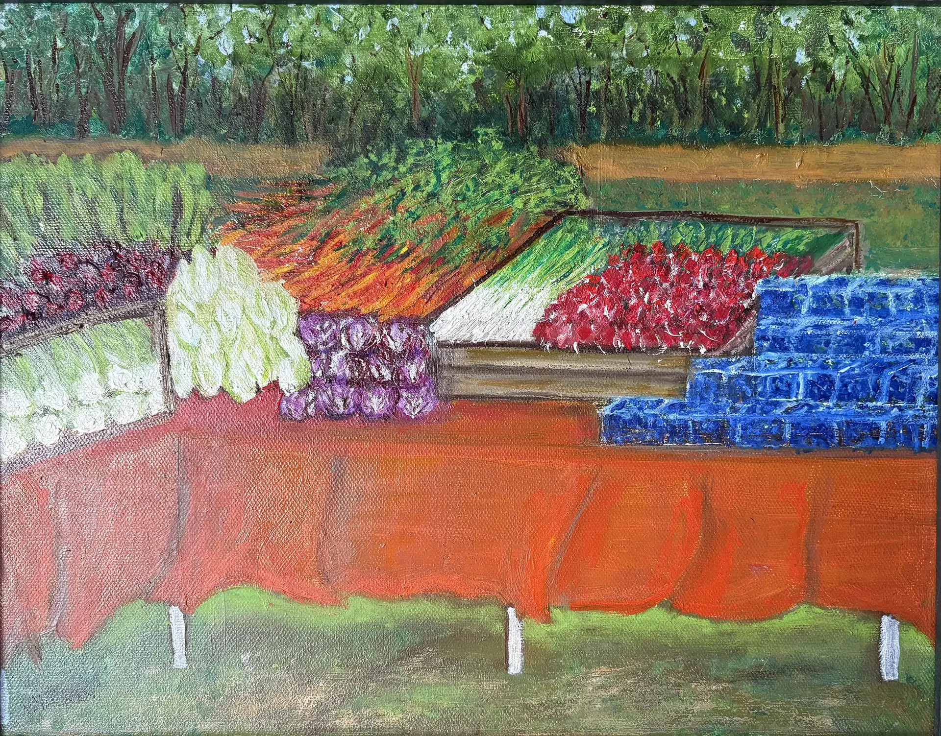 Plein air market paintin